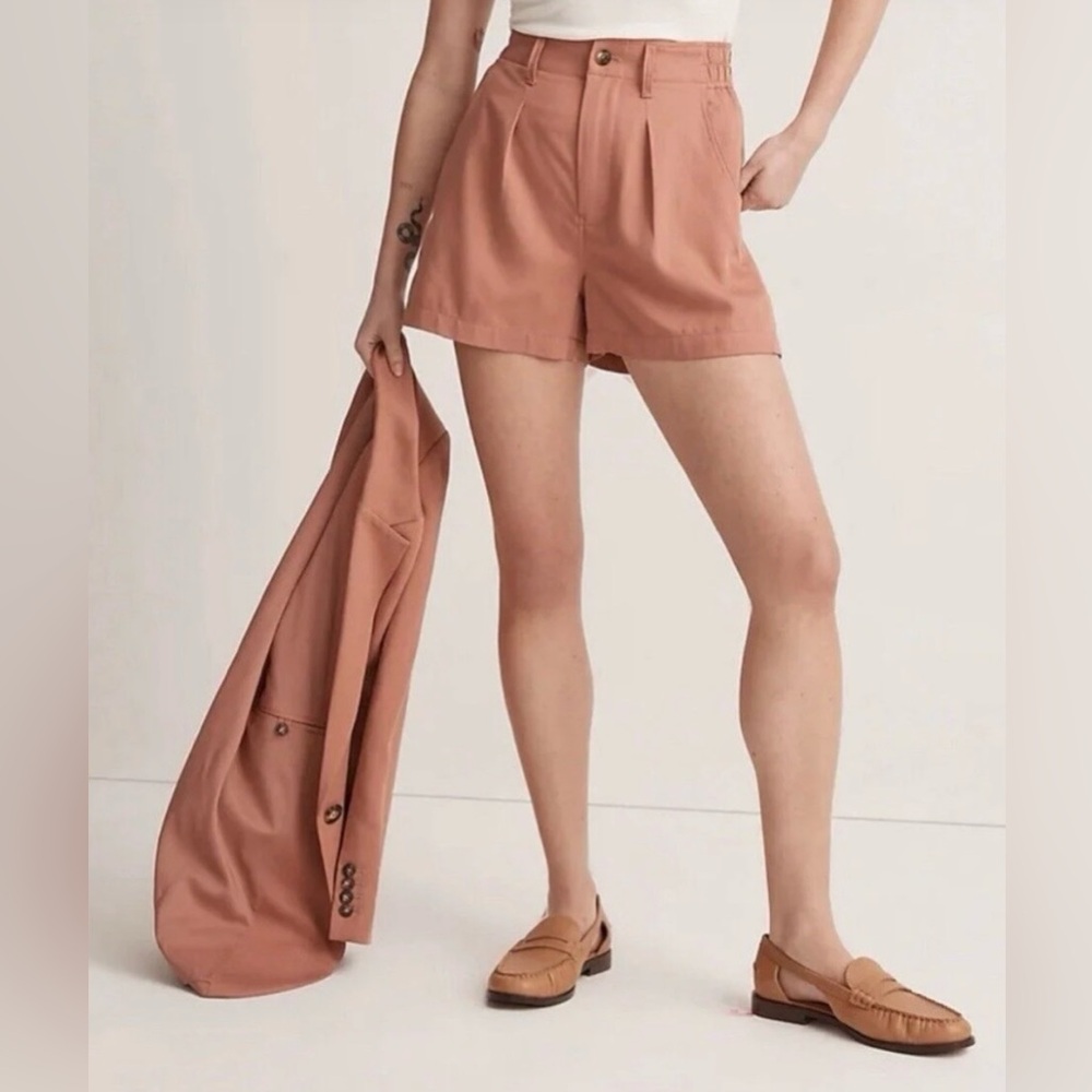 Madewell The Neale Short In Rust  Size 8